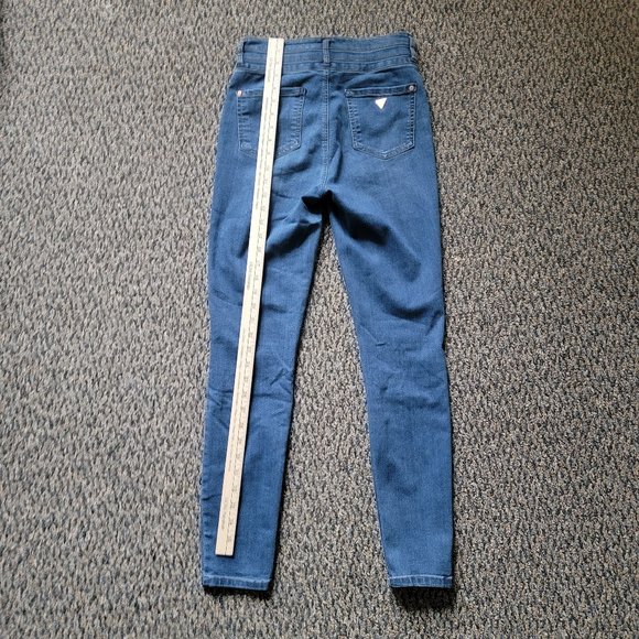 EUC Super High-Waisted Stretch Copper Studded Guess Jeans Size 28 - Picture 11 of 14